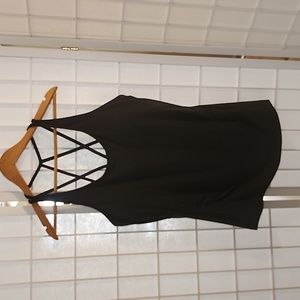 Gap Women Maternity Breathe Black Camisole Top Size Large New